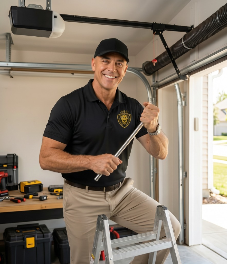 Sensei Joseph S. Gracia with Winding Bar in Residential Garage